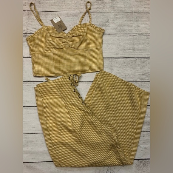 Honey Punch Other - Honey Punch 2 pc Gingham Set NWT